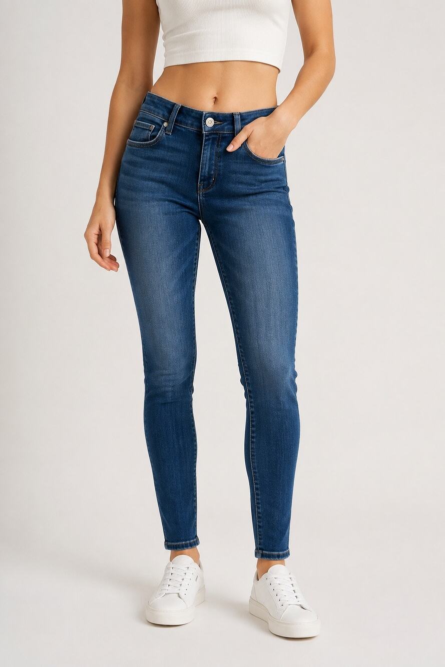 American Eagle Skinny Jeans Women’s 6 Super Stretch Distressed Medium Wash
